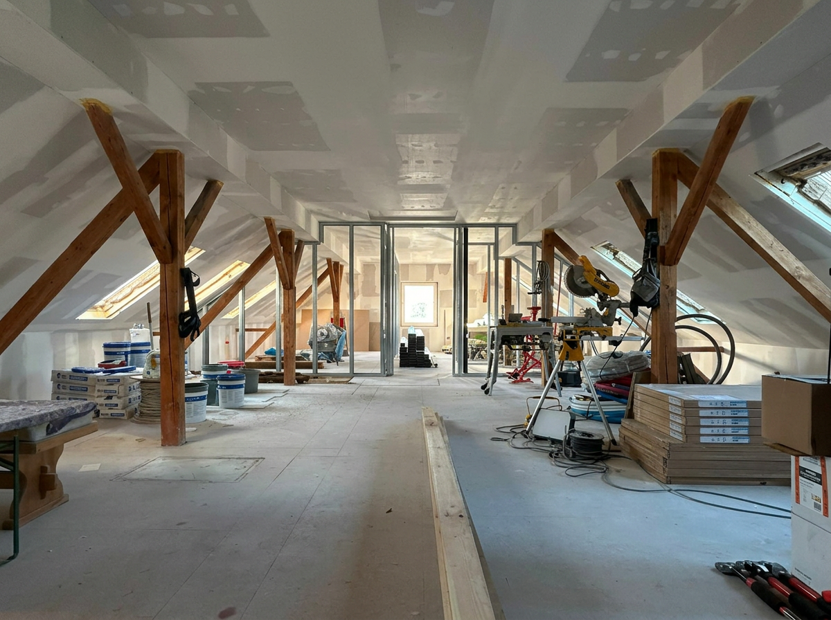 Dachgeschossausbau im eigenen Bestand der LA Projekt GmbH
