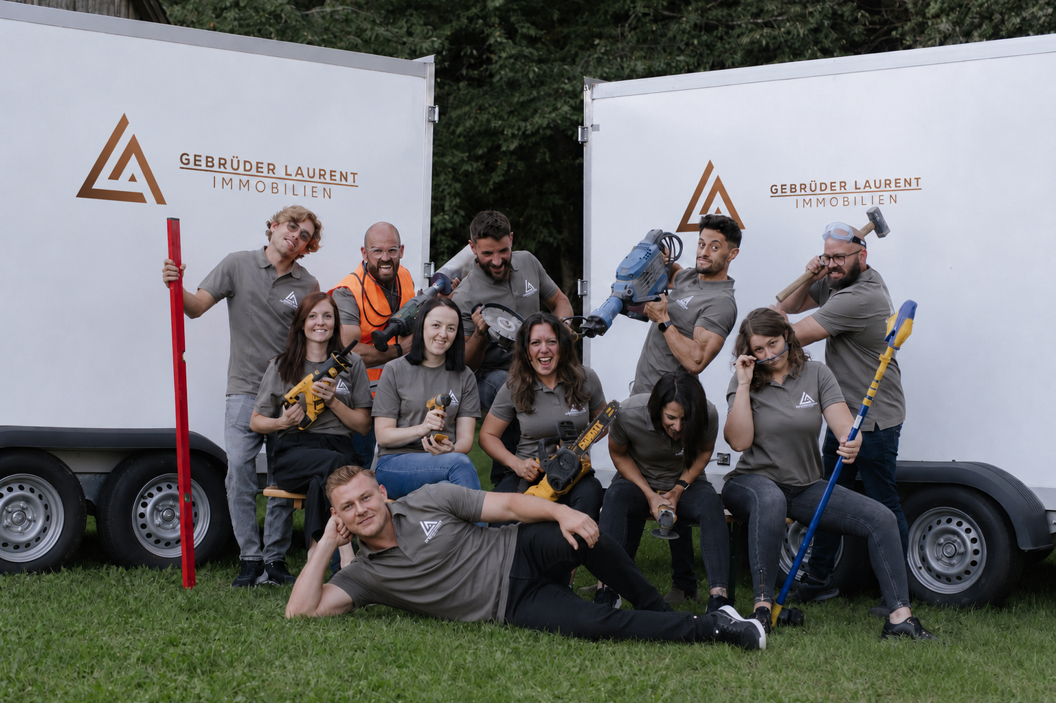 Team der LA Projekt GmbH am Standort Gottfrieding